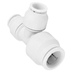 JG Speedfit White Plastic Reducing Tee – 28mm X 22mm X 22mm