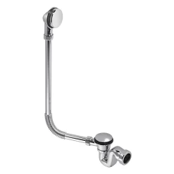 McAlpine Chrome Plated Bath Trap Combined Waste & Overflow – BRASSTRAP-50-CP