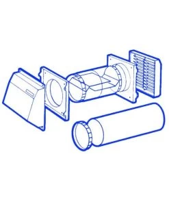 Stadium BM725 5 Inch Anti Draft Core Drill Vent -Professional Plumbing Tool Store Stadium BM725 drawing