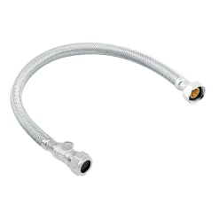 Stainless Steel Compression Flexible Isolating Tap Hose – 22mm X 3/4″ BSP 500mm