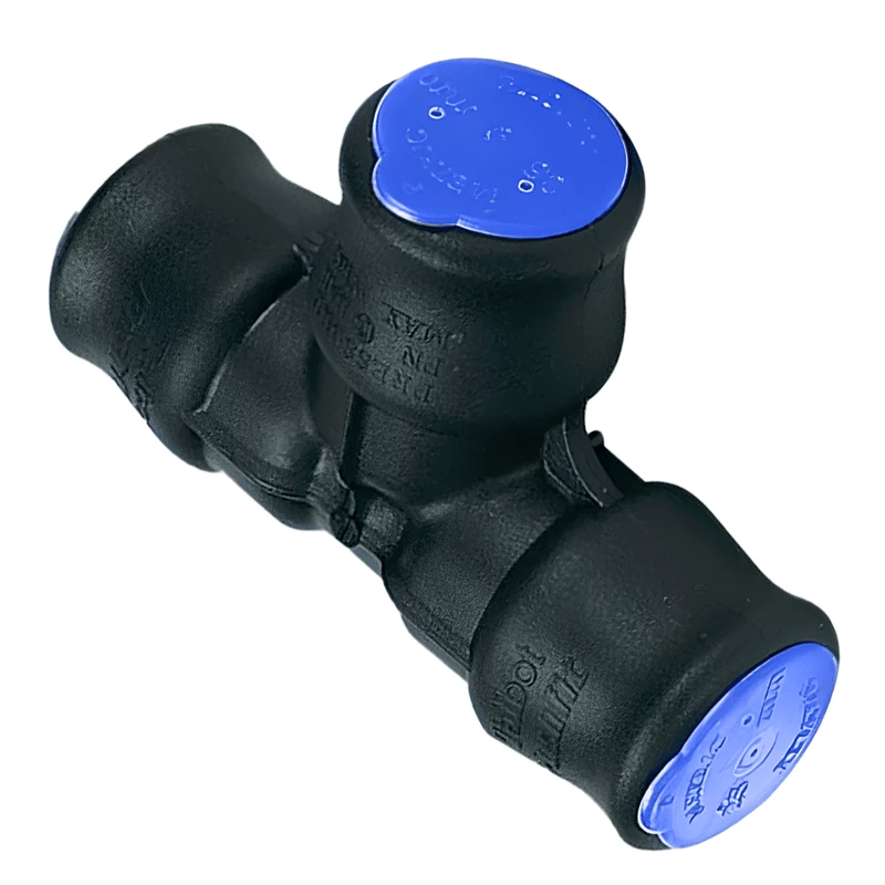 Talbot Push-Fit MDPE Equal Tee – 32mm 1 Talbot Push-Fit MDPE Equal Tee – 32mm