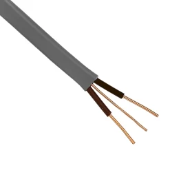 Twin Brown & Earth Mains Power Grey Electrical Cable – 1.5mm X 100 Metres