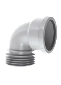 McAlpine DC90-GR 90 Degree Grey Drain Connector Bend