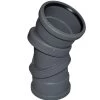 Double Socket Pushfit Soil Pipe Adjustable Bend – Grey