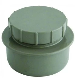 Solvent Weld Soil Screw Access Cap Grey SS292