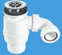 McAlpine Top Access Shower Trap With 70mm Chrome Flange – STW10R