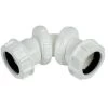 FLOPLAST 32mm Compression Waste Adjustable Bend – White