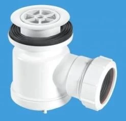 Shallow Shower Trap With 70mm White Plastic Flange – STW1R