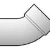 FLOPLAST 110mm Ring Seal Soil Offset Bottom Bend – White