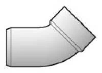 FLOPLAST 110mm Ring Seal Soil Offset Bottom Bend – White