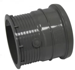 FLOPLAST 110mm Ring Seal Soil Pipe Drain Connector – Grey