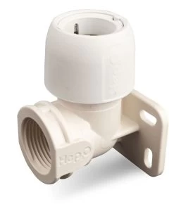 Hep2O 15mm X 1/2 Inch Wallplate Elbow