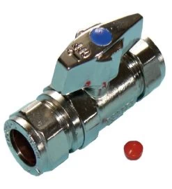 Large Bore 22mm Isolation Valve With Butterfly Handle