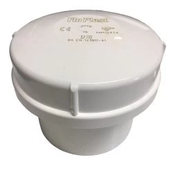 FLOPLAST 110mm White External Air Admittance Valve AV110