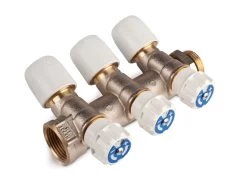 Hep2O 15mm X 3/4 Inch Brass 3 Port Manifold