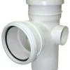 FLOPLAST 110mm Soil Ring Seal 92.5 Degree Branch – White