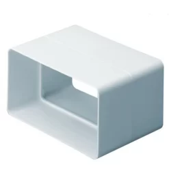 S125 Rectangle Channel Connector White