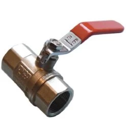 2″ Lever Ball Valve – Red Handle