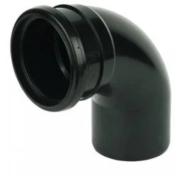 110mm Ring Seal Soil 92.5 Degree Socket To Spigot Bend- Black