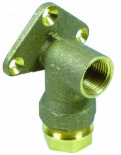 Plass-ONE 25mm X 3/4″ Push Fit MDPE Wallplate Elbow – 1000