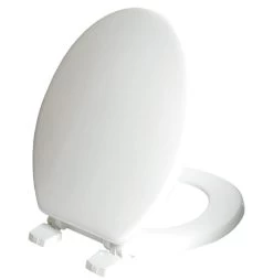 CELMAC Woody Paramount White Moulded Wood Toilet Seat