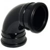FLOPLAST 110mm Ring Seal Soil 92.5 Degree Double Socket Bend – Black