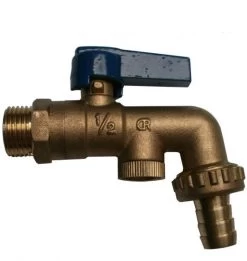 Quarter Turn 1/2″ DZR Hose Union Bibcheck