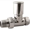 15mm Straight Chrome Towel Warmer Valve