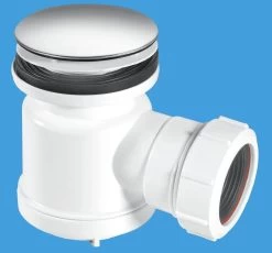 Shallow Shower Trap With 70mm Stainless Steel Mushroom – STW3M